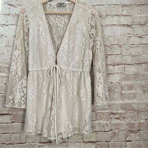 Show me your mumu lace roxy romper - Picture 1 of 10